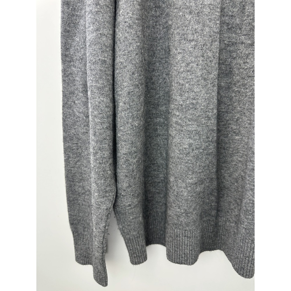 Luxury Cashmere Cremieux V-Neck Sweater Heather Gray Long Sleeve Men's Size XXL - Picture 7 of 15